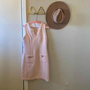 Tweed Karl Lagerfeld Paris Pink Dress